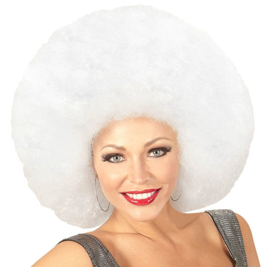 Parrucca afro Super Bianca