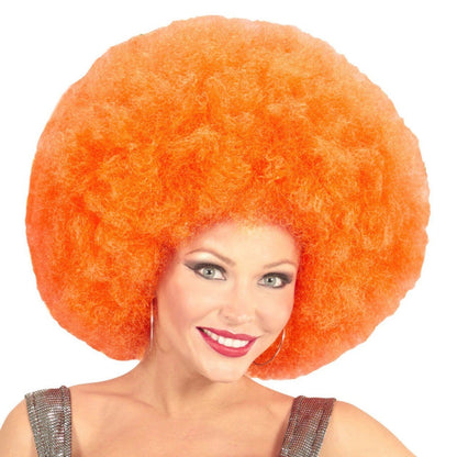 Parrucca Afro Super Arancione