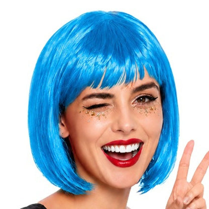 Parrucca Blu Bob