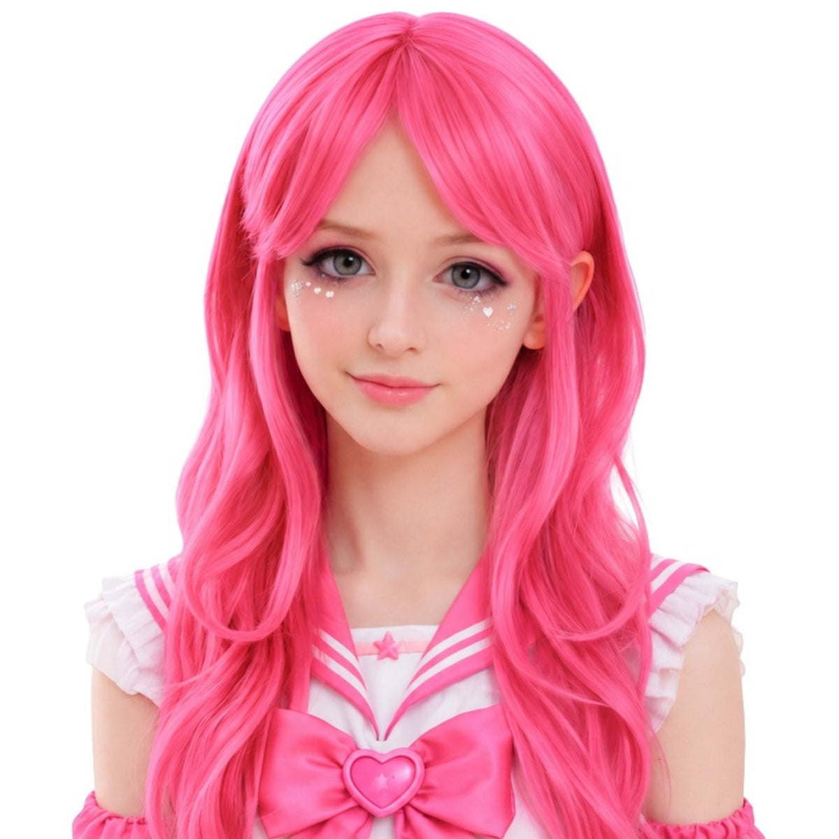 Parrucca Fucsia Lunga Cosplay