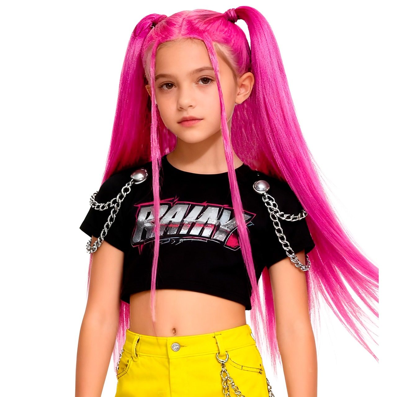 Parrucca Guerriera K-Pop Mira Hunters per bambini