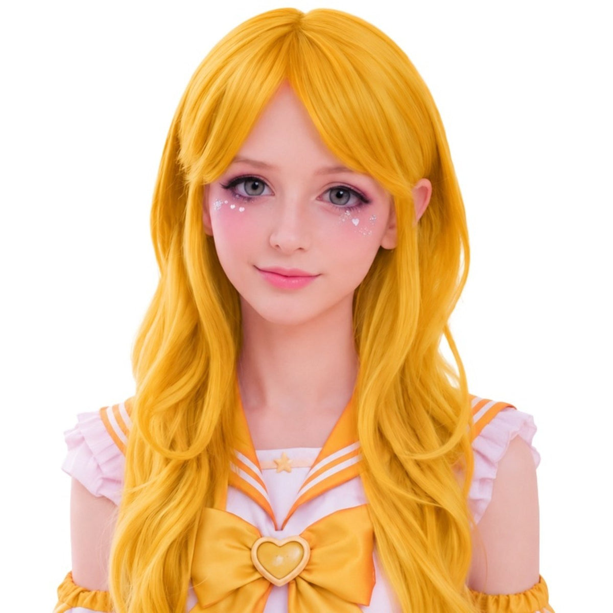 Parrucca Arancione Lunga Cosplay