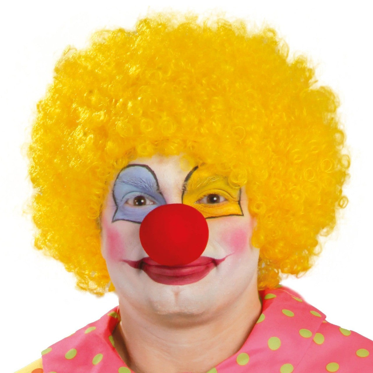 Parrucca da clown gialla