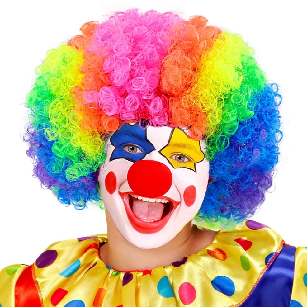 Costume Da Clown Per Bambino DEGUISE TOI Con Pancione E Cappello A Punta - Carnevale E Feste A Tema Circo - Taglia L (10-12 Anni, 130-140 Cm)