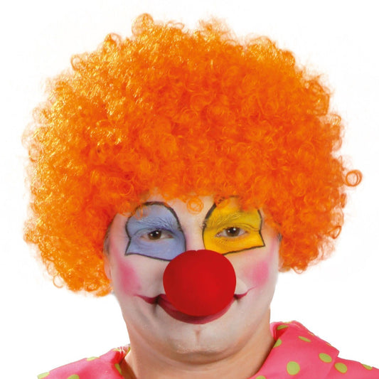 Parrucca da clown arancione