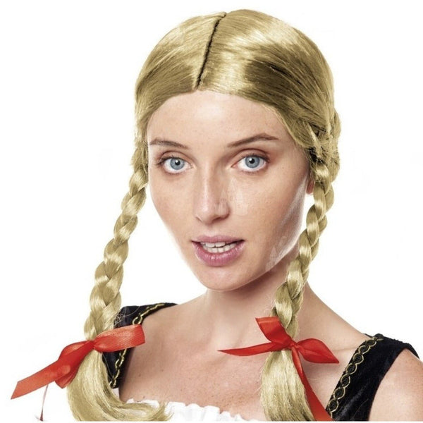 Parrucca Donna Bionda Lunga, Parrucche Sintetiche Diritte In Pizzo, 1 * 4 Cm Parrucche Anteriori In Pizzo Per Cosplay Costume Party Daily - Foto 7