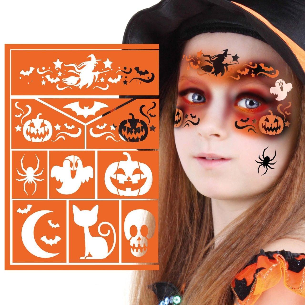 Stencil Trucco da Strega per bambini