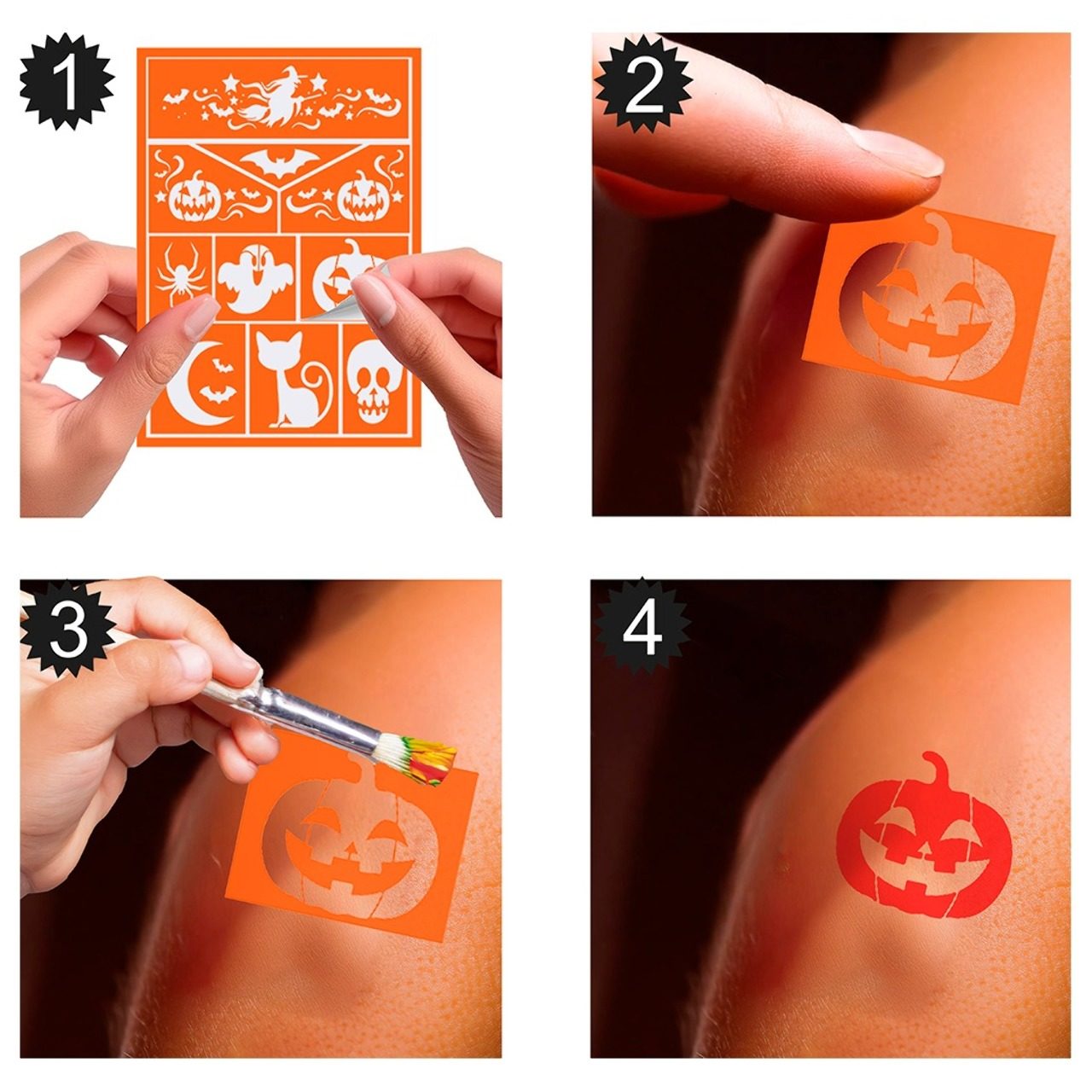 Stencil Trucco da Strega per bambini