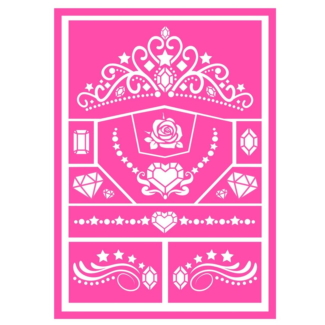 Stencil Trucco da Principessa per bambini