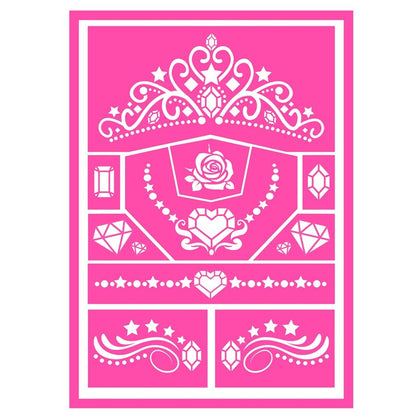 Stencil Trucco da Principessa per bambini