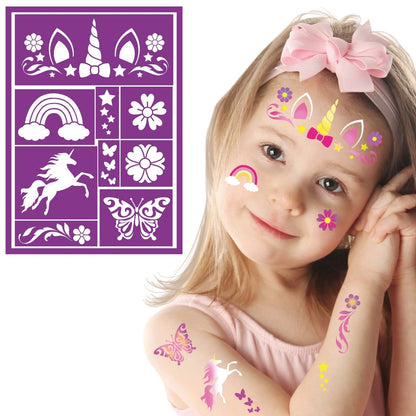 Stencil Trucco da Unicorno per bambini