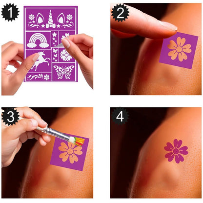Stencil Trucco da Unicorno per bambini