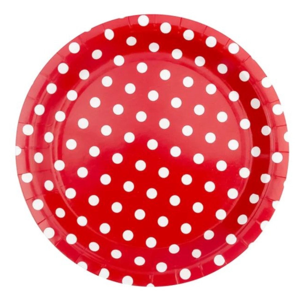 Piattini da Fiera Rossi a Pois