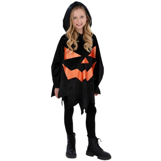 Poncho da zucca per bambini