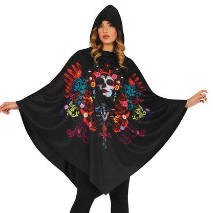 Poncho da Catrina Fiori per adulto