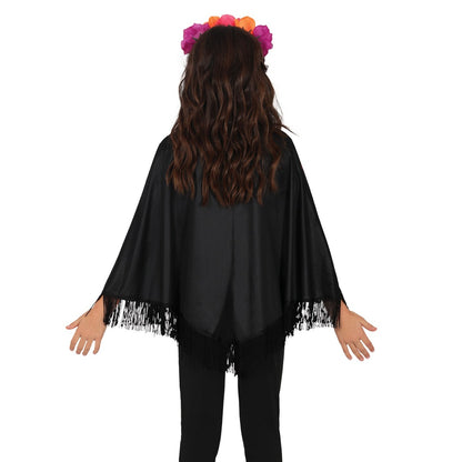 Poncho da Catrina Muerte per bambina