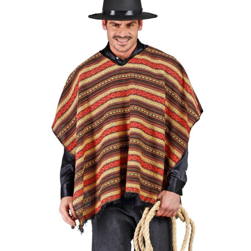 Poncho messicano reversibile