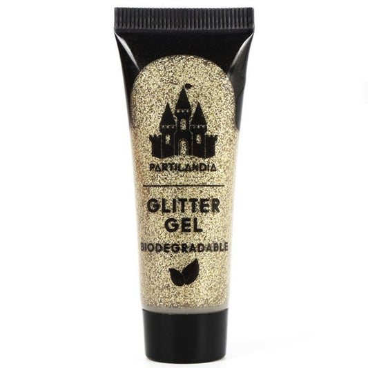 Glitter in gel dorato biodegradabile