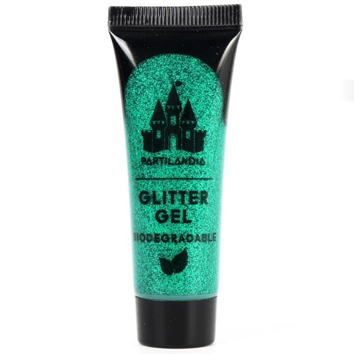 Glitter in gel verde biodegradabile