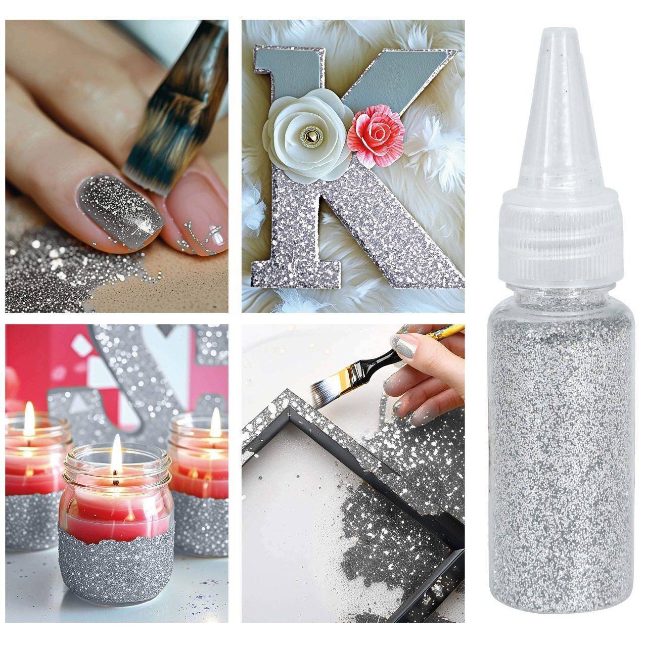 Glitter biodegradabile argentato