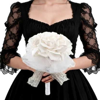 Mazzo di Rose Bianche Deluxe
