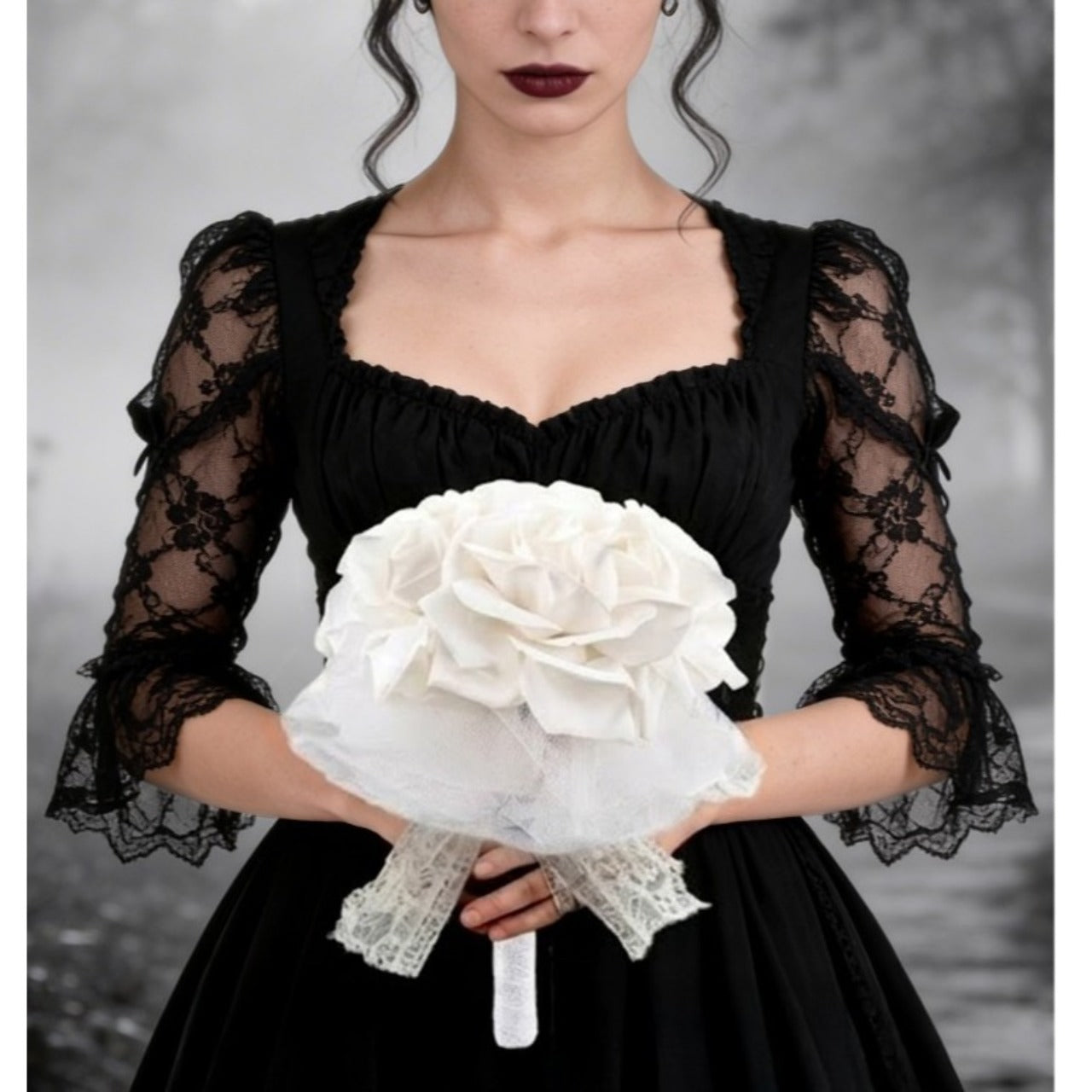 Mazzo di Rose Bianche Deluxe