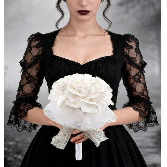 Mazzo di Rose Bianche Deluxe