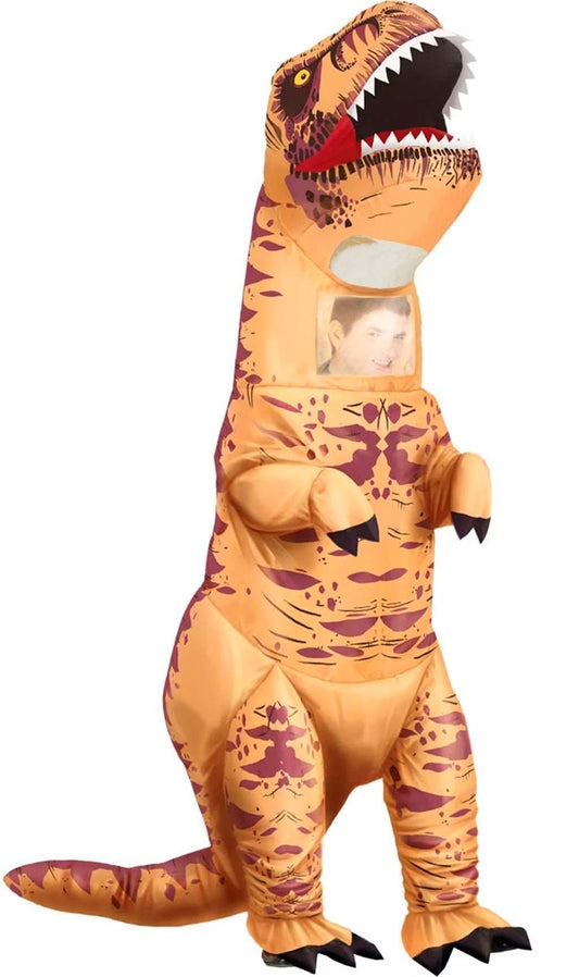 Costume da dinosauro gonfiabile con Tara per adulto