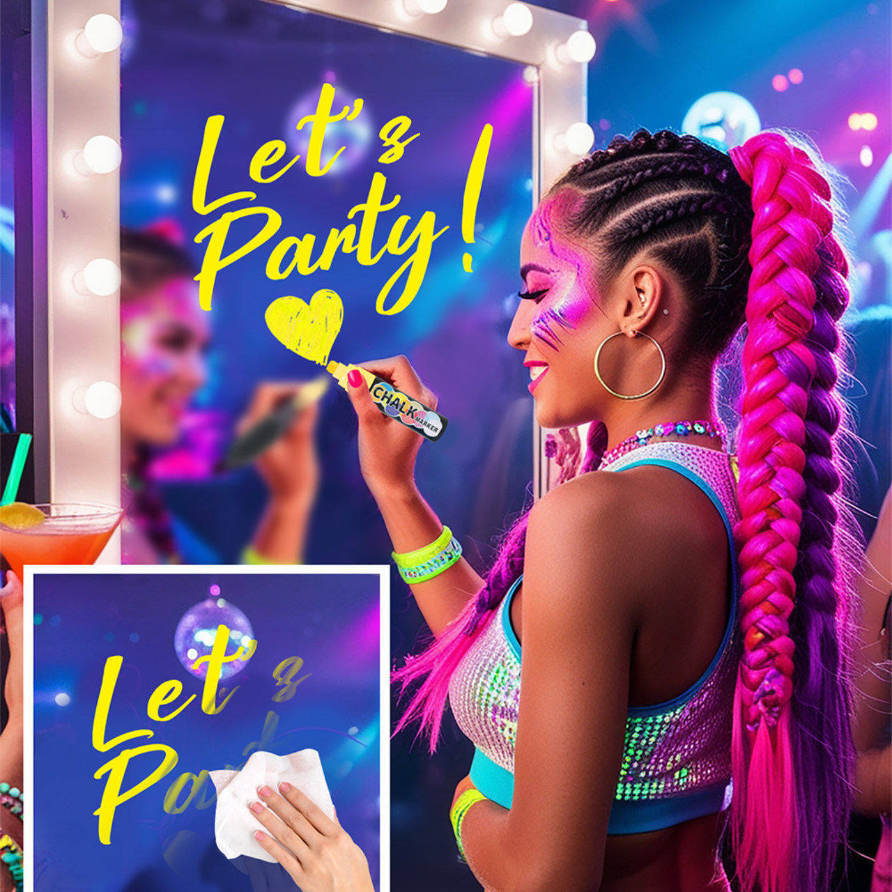 Pennarello a Gesso Liquido Giallo