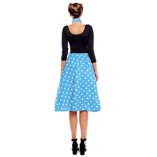 Completo anni '50 a pois blu