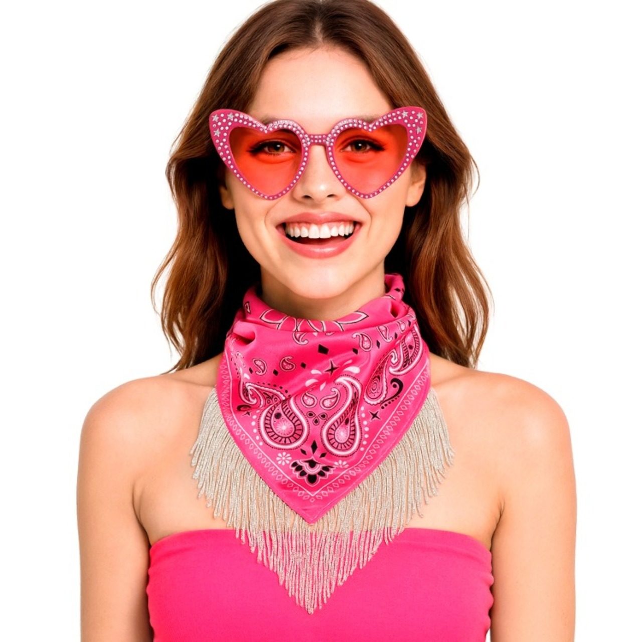 Set da Disco Cowgirl Rosa 