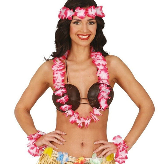 Set Hawaiano Multicolore per feste hawaiane | Costumalia by Signor Costume Set Hawaiano Multicolore per feste hawaiane | Costumalia by Signor Costume