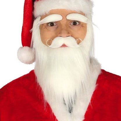 Kit Sopracciglia, baffi e barba Bianchi di  Babbo Natale