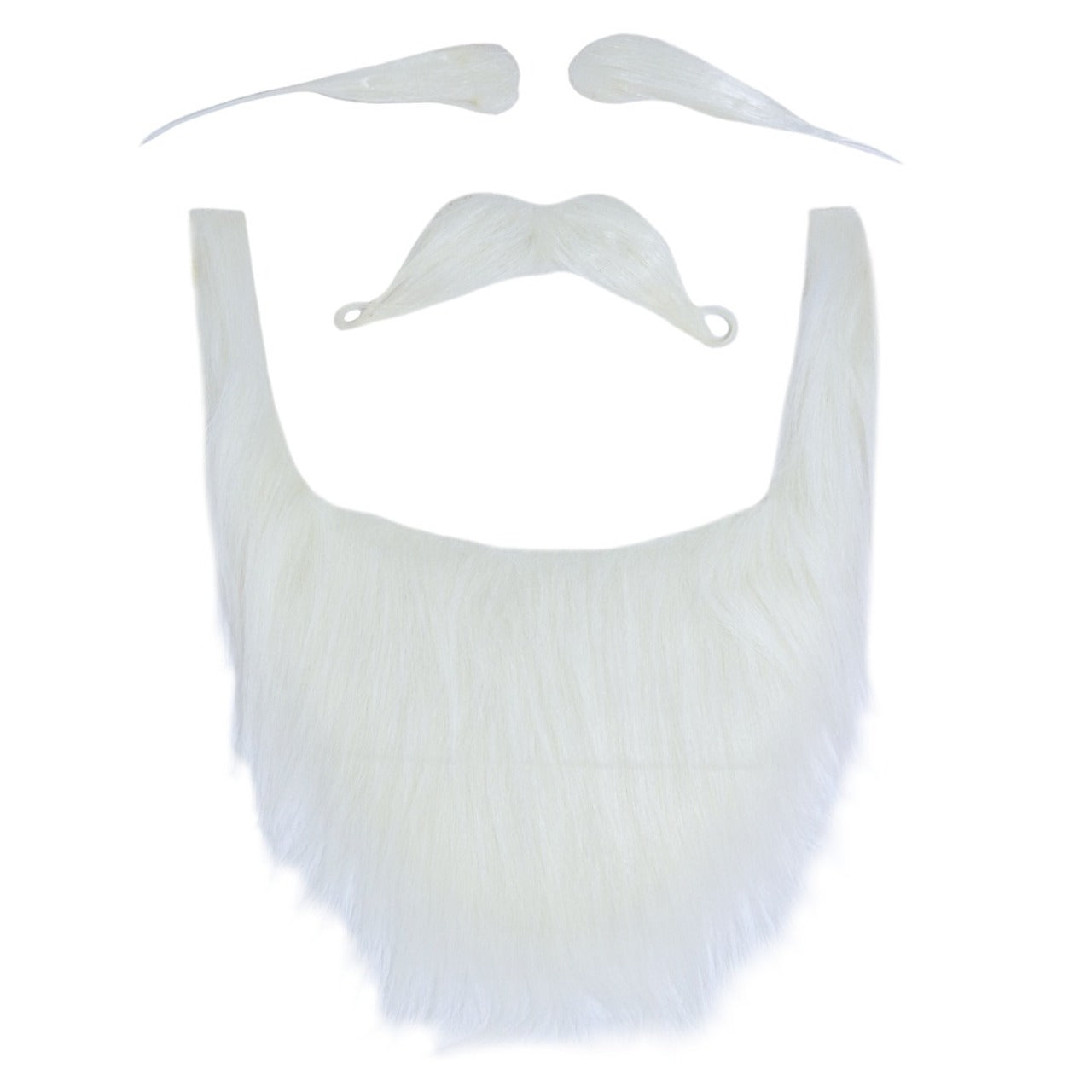 Kit Sopracciglia, baffi e barba Bianchi di  Babbo Natale