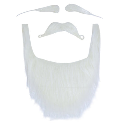 Kit Sopracciglia, baffi e barba Bianchi di  Babbo Natale