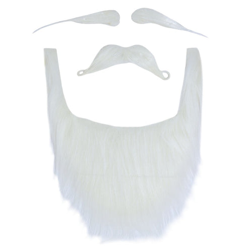 Set Baffi E Sopracciglia Finti Per Vecchio – Adesivi Realistici, Ideali Per Halloween, Feste E Cosplay - 2