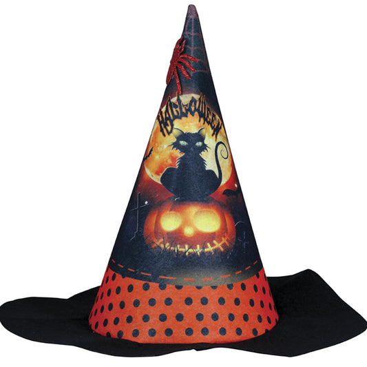 Cappello da strega arancione per bambini