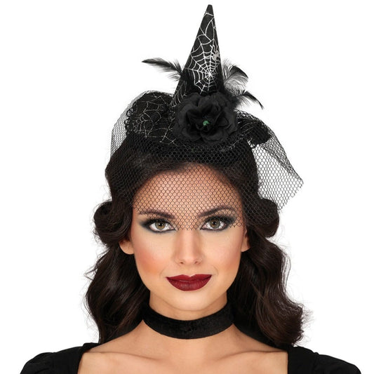 Cappello Chic da Strega Ragnatela