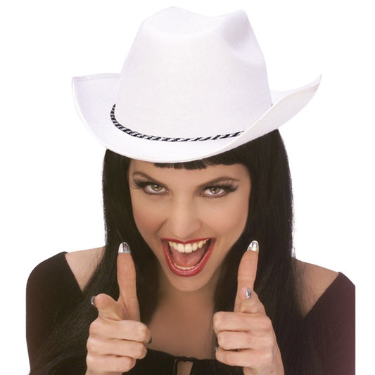 Cappello da cowboy texano bianco