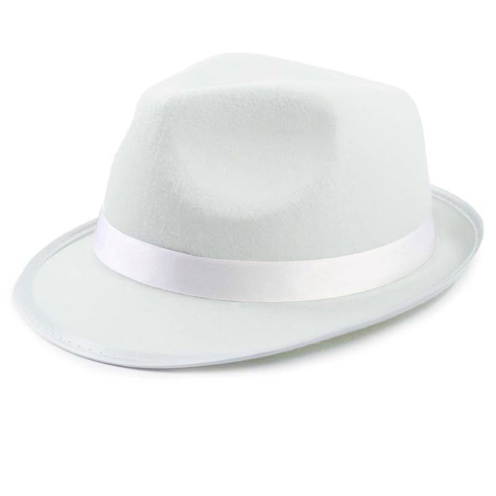 Cappello da Gangster Bianco Classico