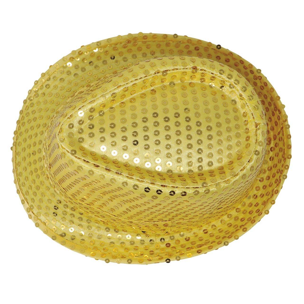 Cappello da Gangster Dorati con paillettes