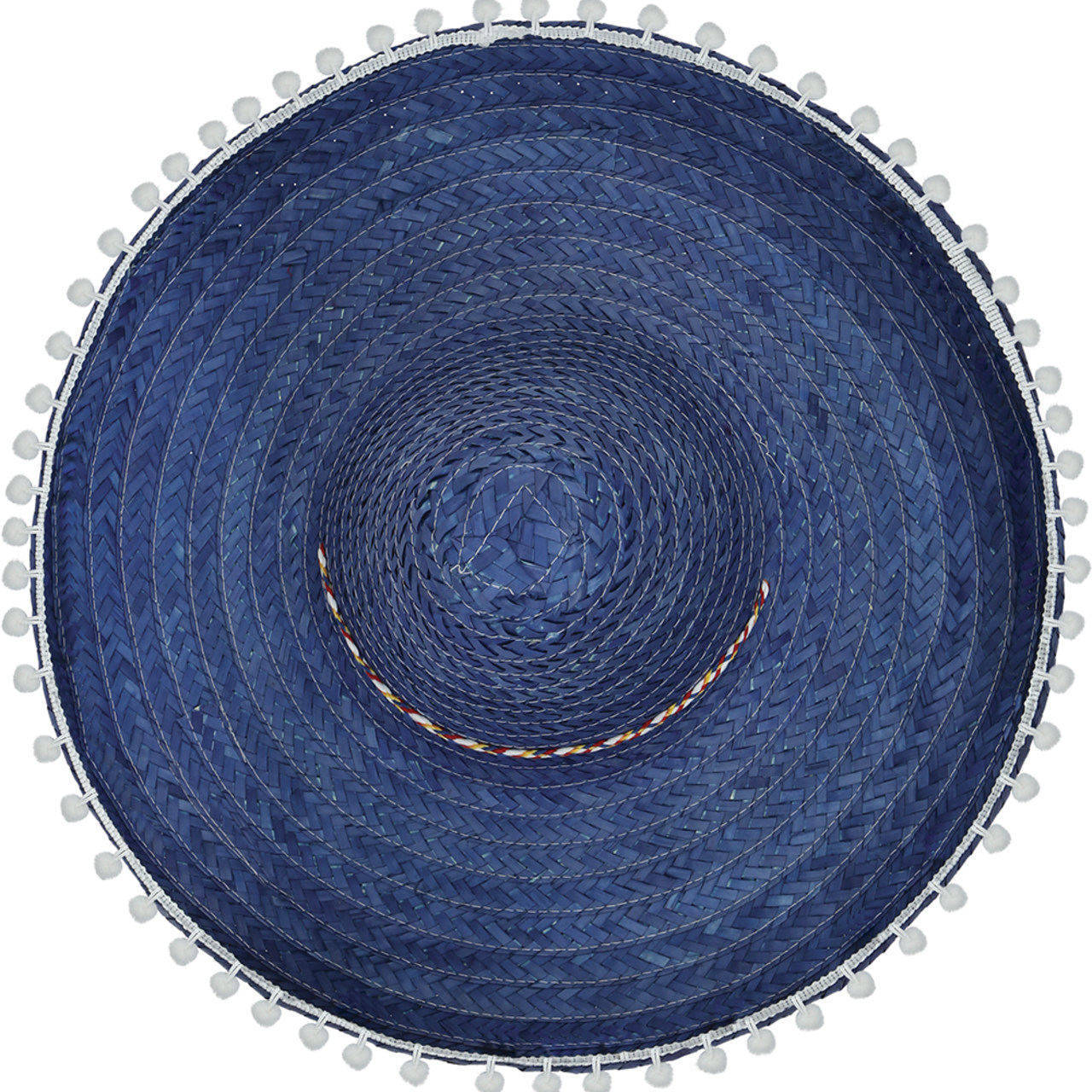 Cappello Messicano Blu con Nappe