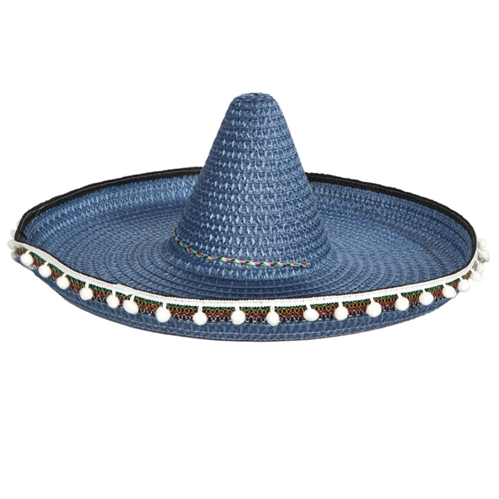 Cappello Messicano Blu Grande Deluxe 