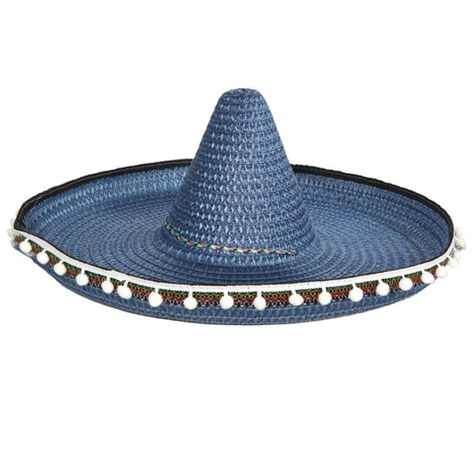 Cappello Messicano Blu Grande Deluxe 
