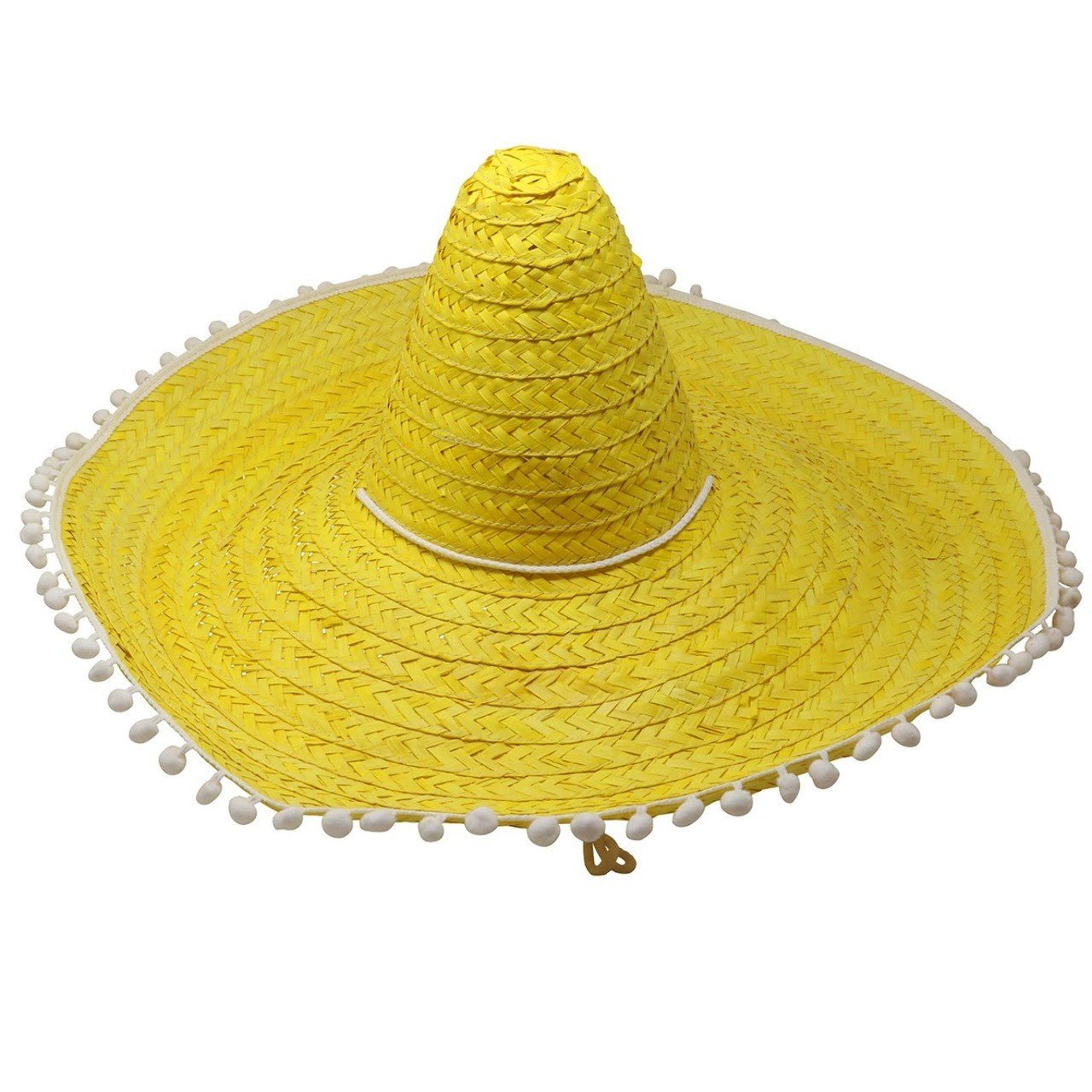 Cappello di paglia messicano grande giallo