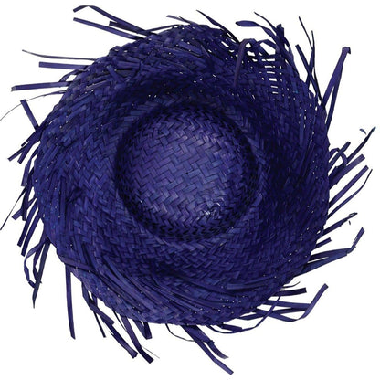 Cappello di paglia blu