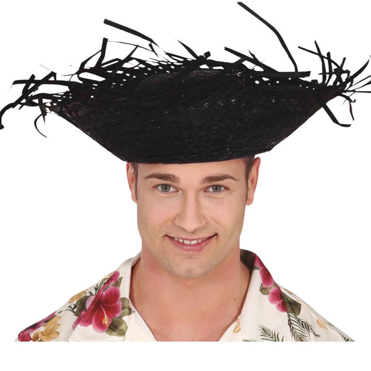 Cappello di paglia nero