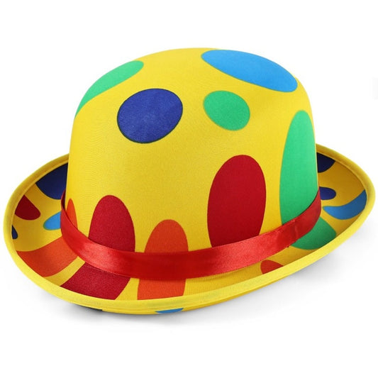 Cappello da clown a pois