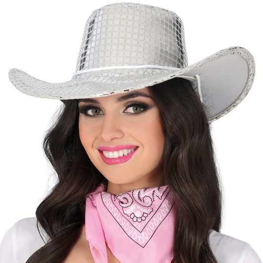 Cappello da Cowgirl Argentato