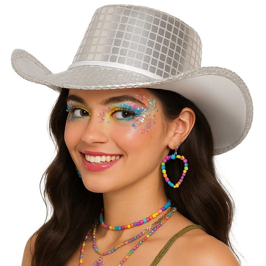 Cappello da Cowgirl Argentato